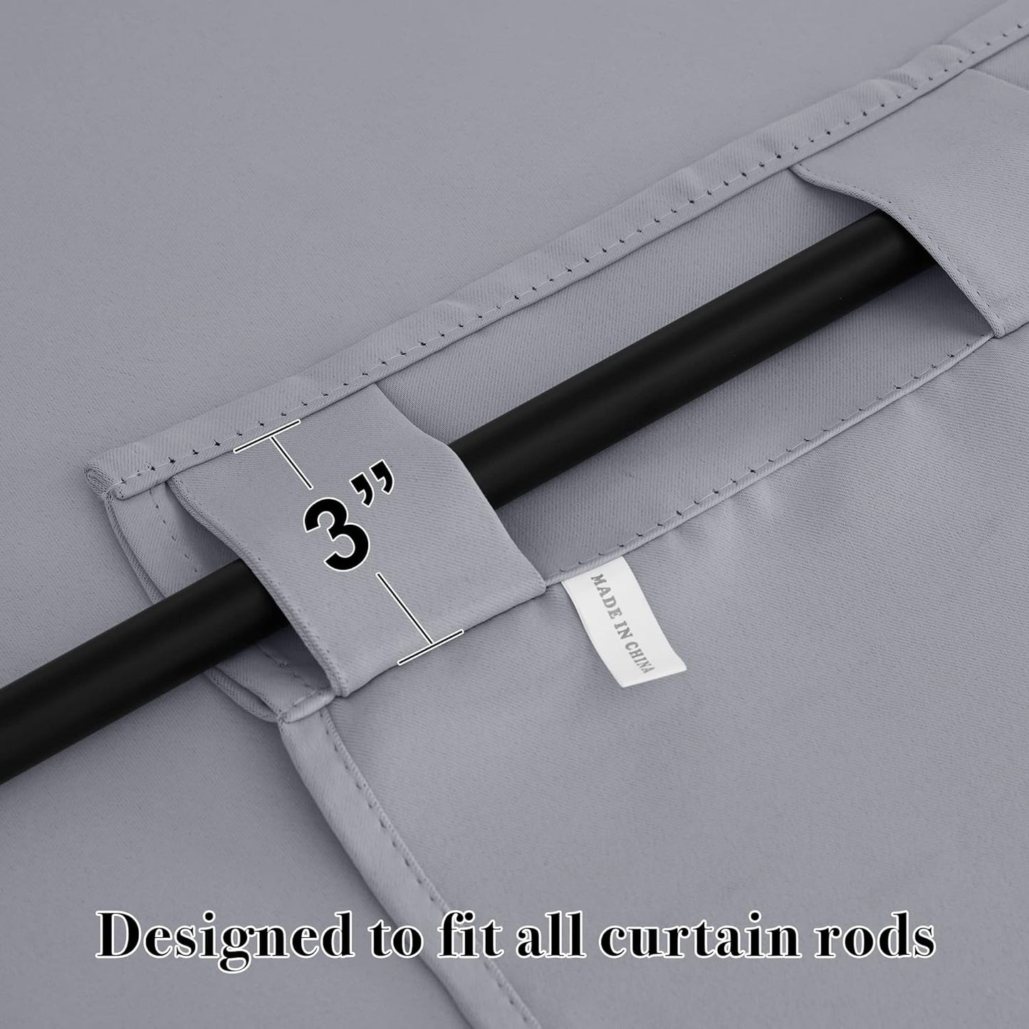 RYB HOME Bathroom Curtains Blackout - Thermal Insulating Privacy Small Window Curtains Short for