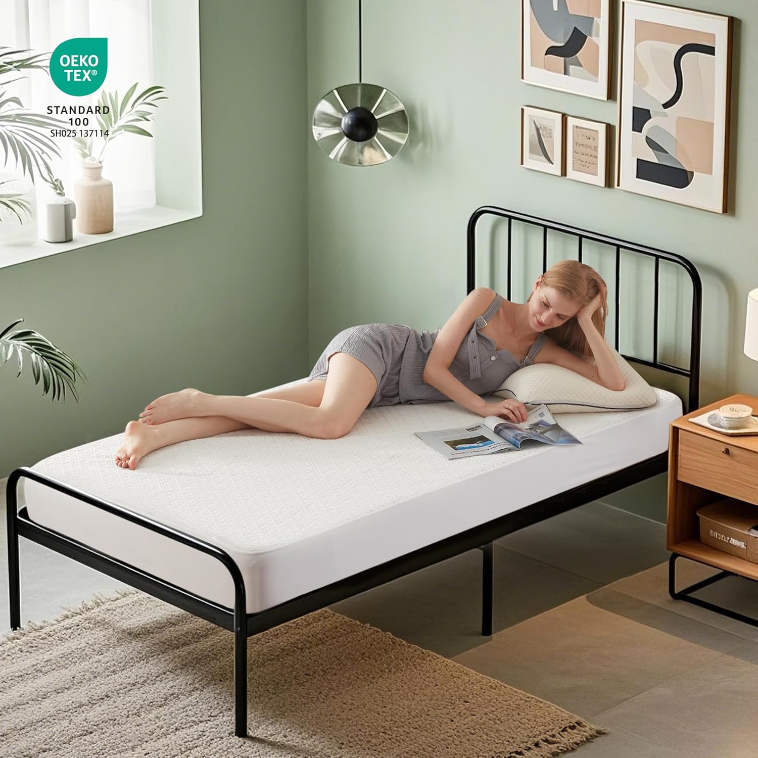 BEDLORE Waterproof Twin XL Mattress Protector, Noiseless Mattress Cover with Stretchable Pockets