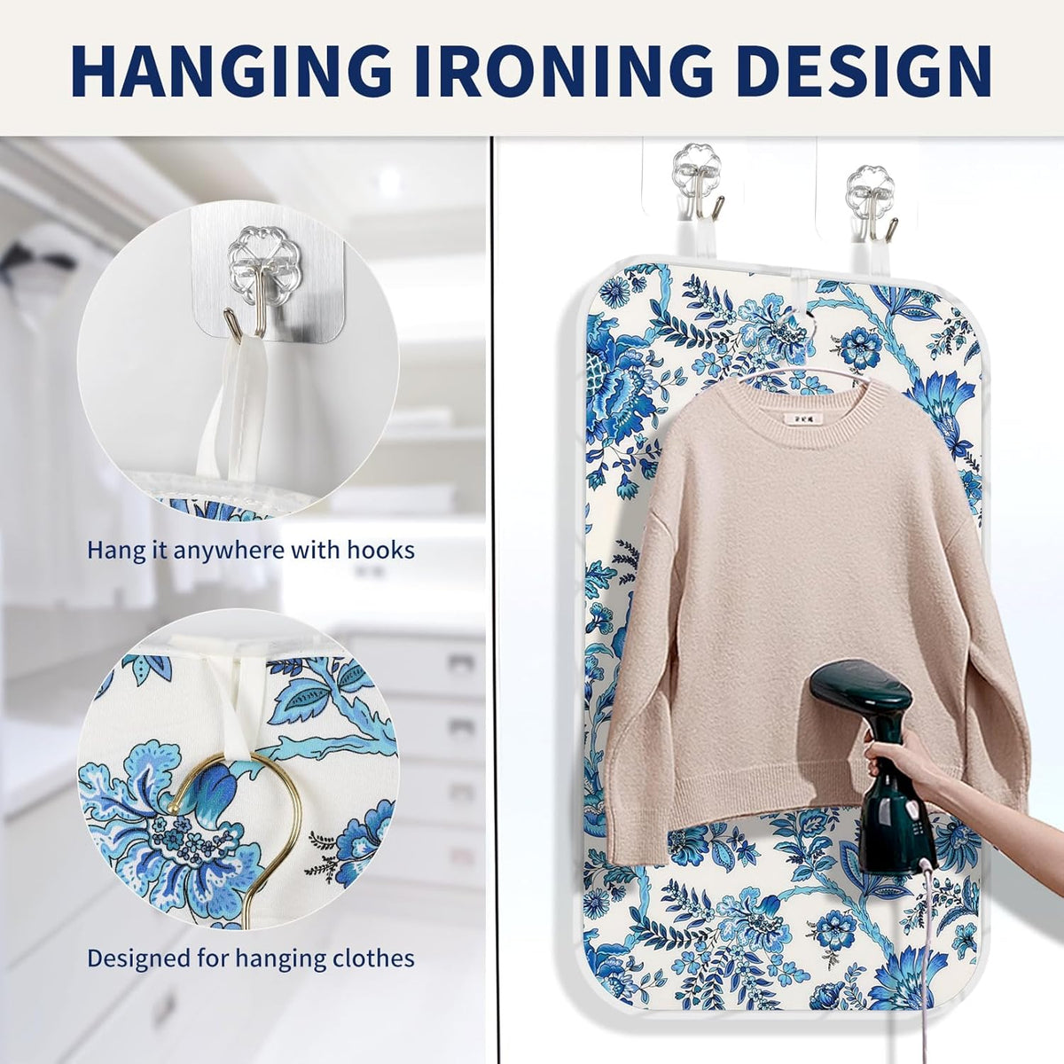 Ironing Mat Iron Anywhere Portable Ironing Pad with 3mm Padding for Steam Pressing on Tabletop or