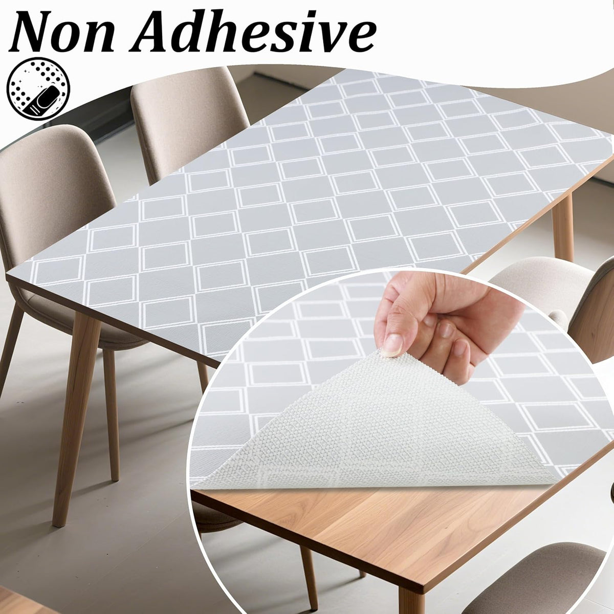 Kitchen Shelf Liner Non Slip 18 Inch X 20 FT Cabinet Liners for Shelves Waterproof Drawer Liners