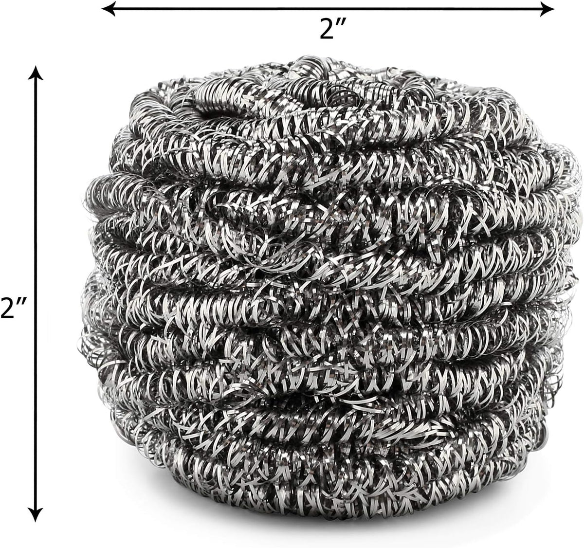 12 Pack Stainless Steel Scourers by Scrub It – Steel Wool Scrubber Pad Used for Dishes, Pots, Pans