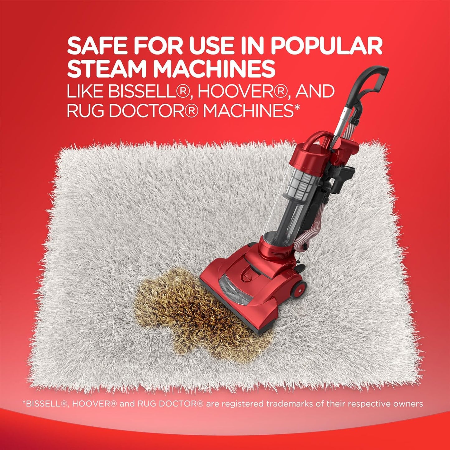 Resolve Steam Carpet Cleaner Solution Shampoo, 60 fl oz, 2X Concentrate, Safe for Bissell, Hoover &