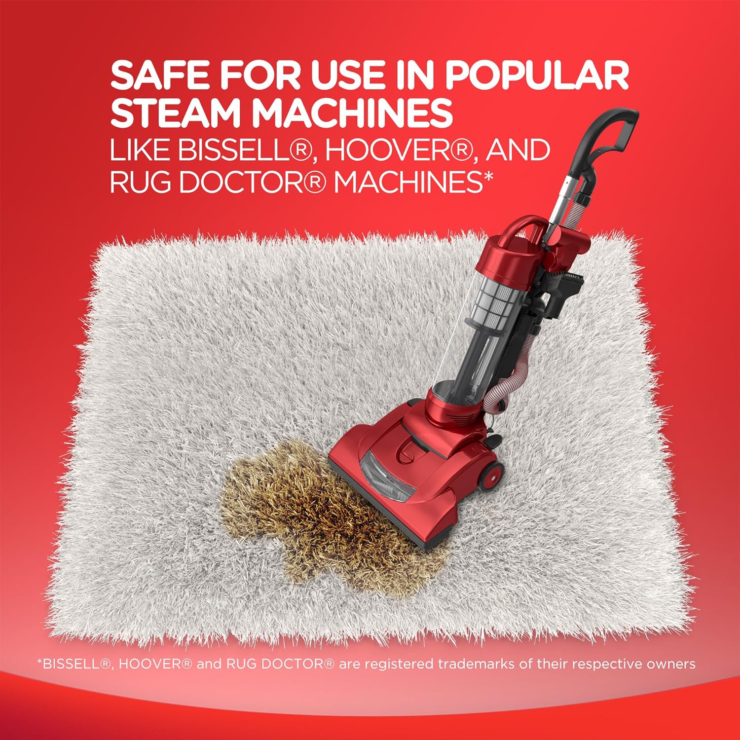 Resolve Steam Carpet Cleaner Solution Shampoo, 60 fl oz, 2X Concentrate, Safe for Bissell, Hoover &