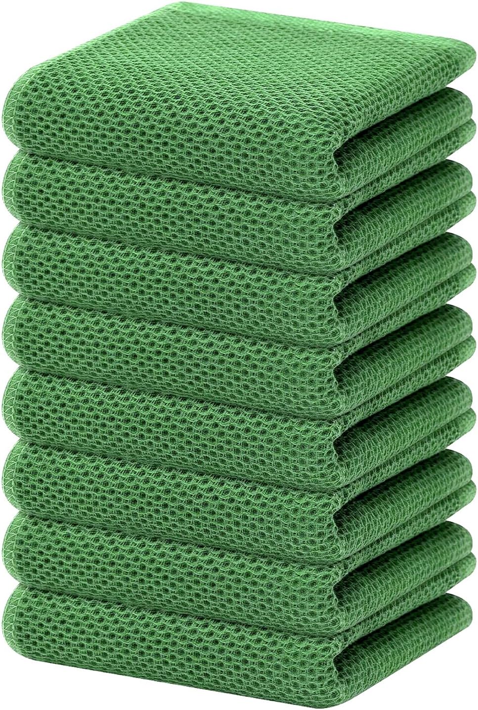 Homaxy 100% Cotton Waffle Weave Kitchen Dish Towels, Ultra Soft Absorbent Quick Drying Cleaning