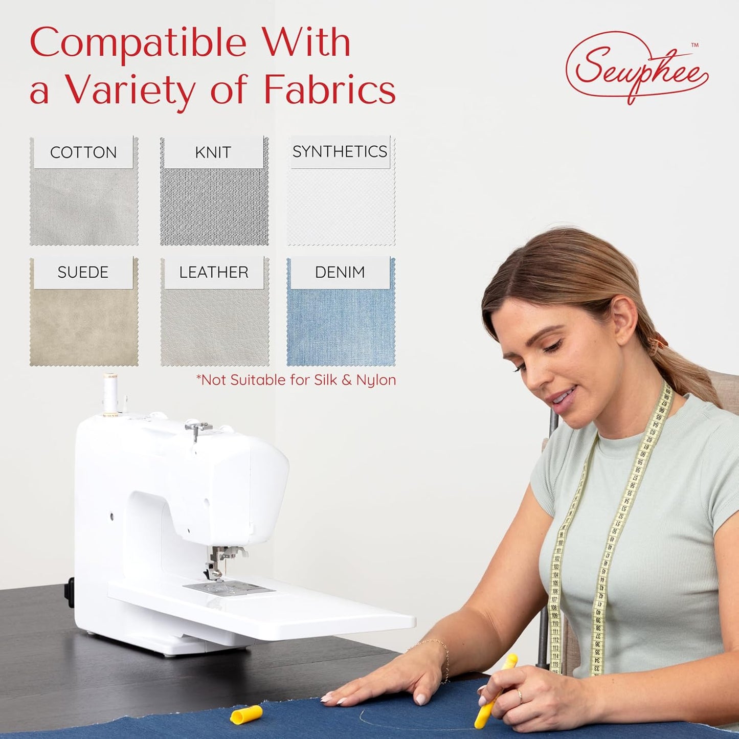 Fabric Markers for Sewing ??Ergonomic Tailors Chalk Pen with Improved Dosing Wheel for Sharp Lines
