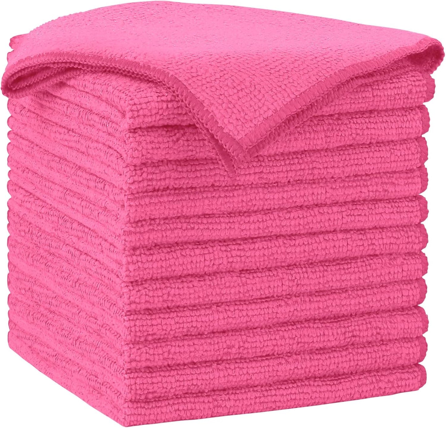 AIDEA Microfiber Cleaning Cloth-12PK, Soft Microfiber Towels for Cars, Absorbent Cleaning Rags