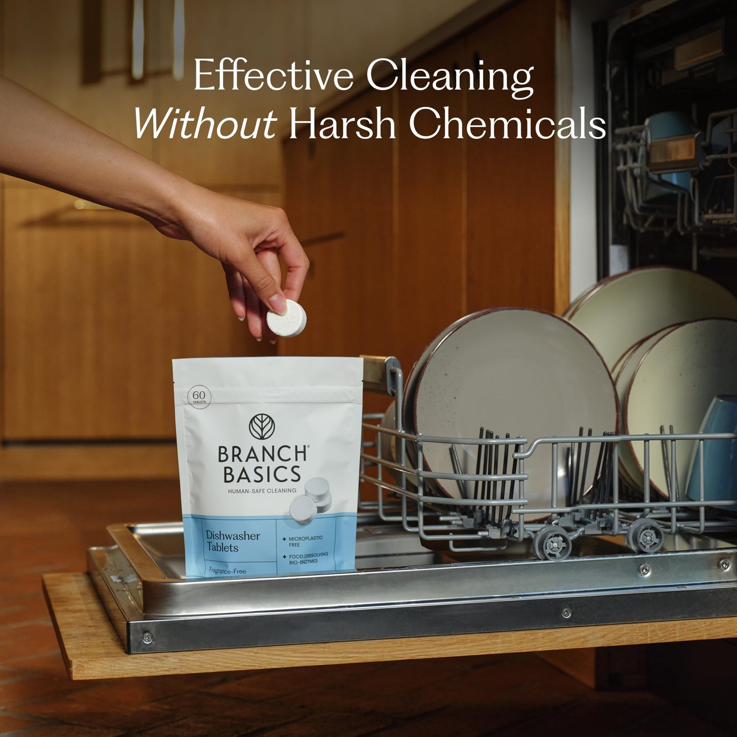Branch Basics Dishwasher Tablets - 60 Ct | Plastic-Free Dishwasher Pods