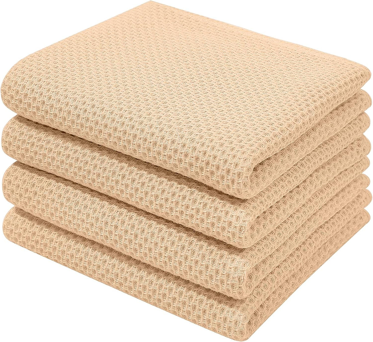 Homaxy 100% Cotton Waffle Weave Kitchen Dish Towels, Ultra Soft Absorbent Quick Drying Cleaning