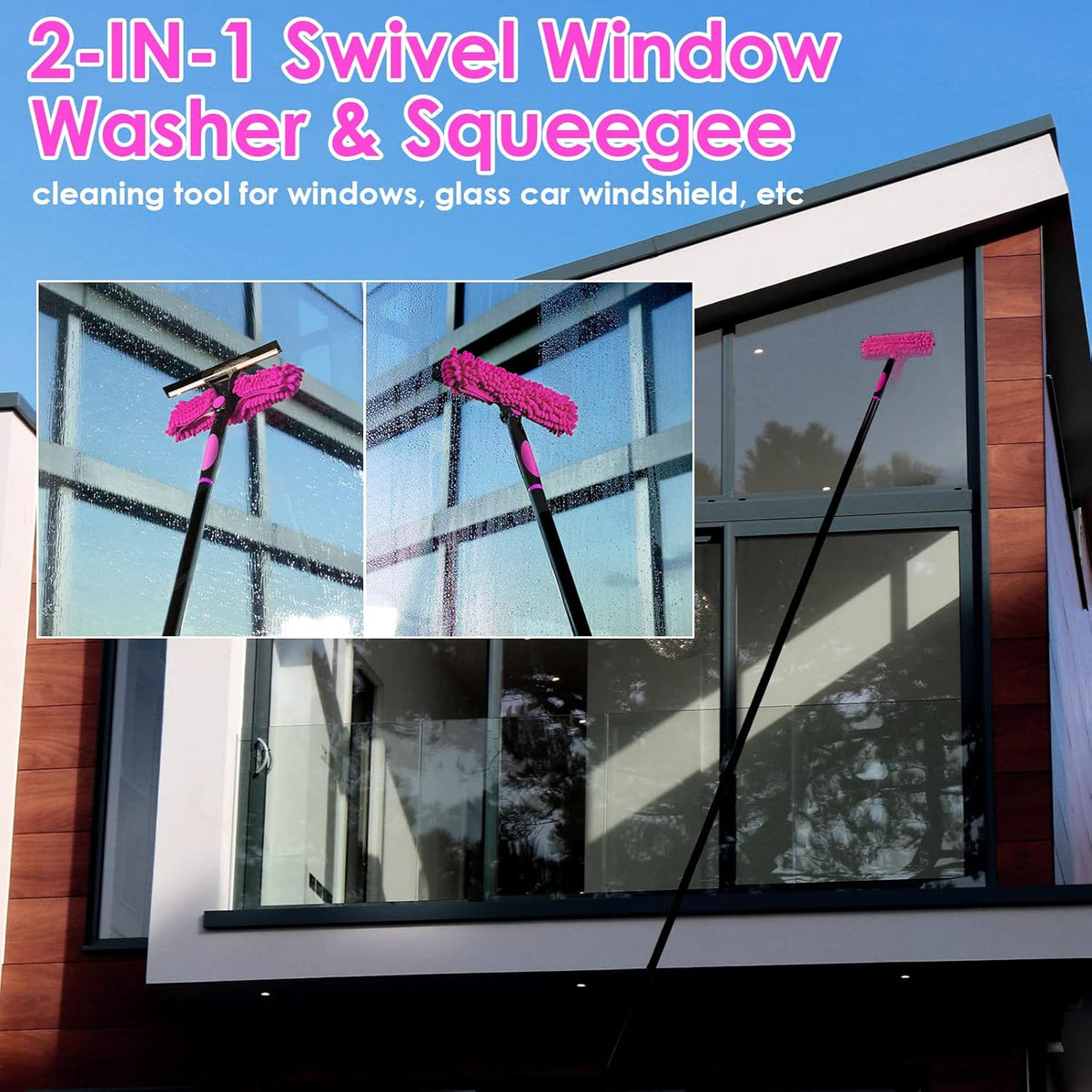 15 Foot Dusters for Cleaning, Duster with Extension Pole 7-15ft, Microfiber Feather Duster Used for