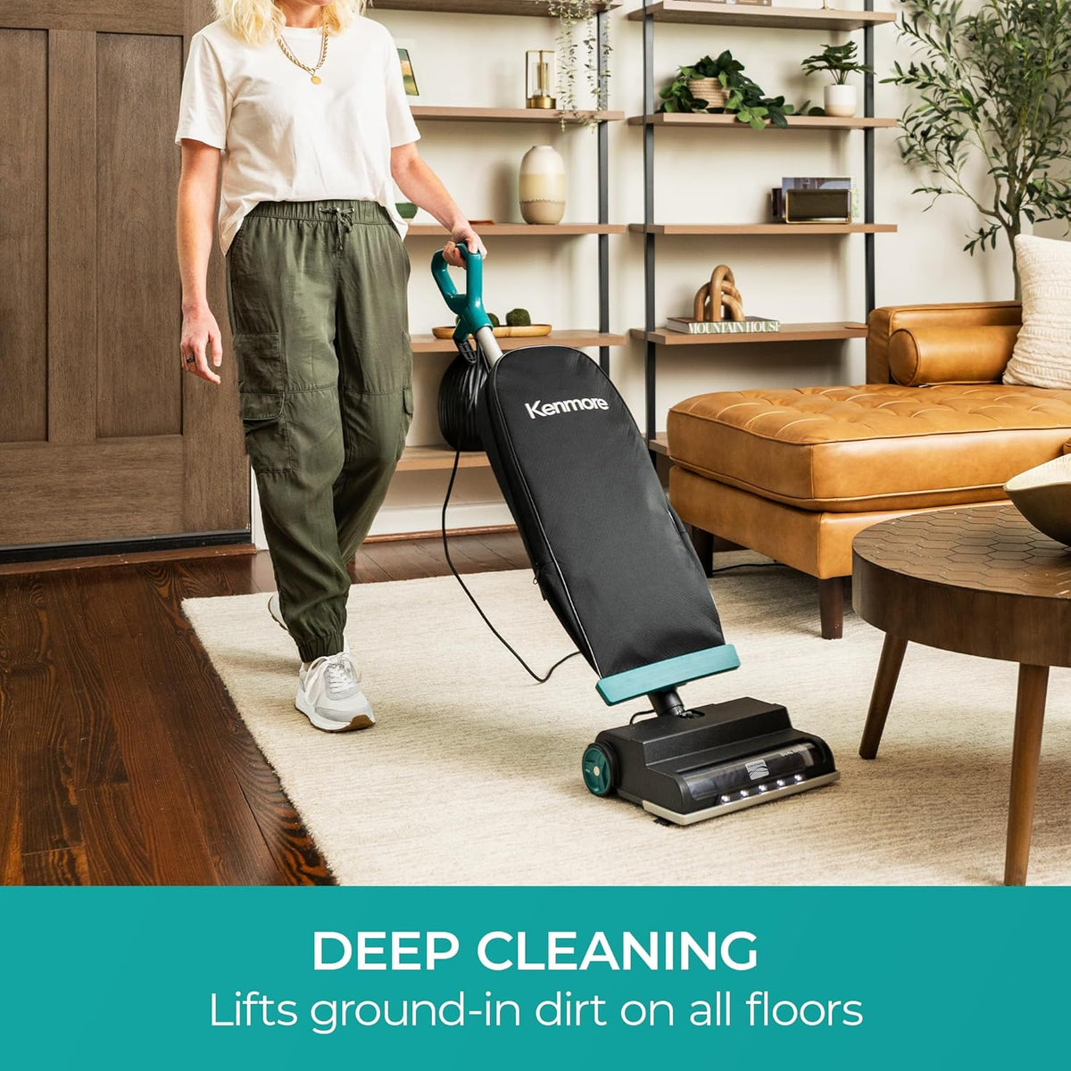 Kenmore BU1001 B200 Series Commercial Vacuum Cleaner Lightweight 14L Capacity Bagged Upright Vac