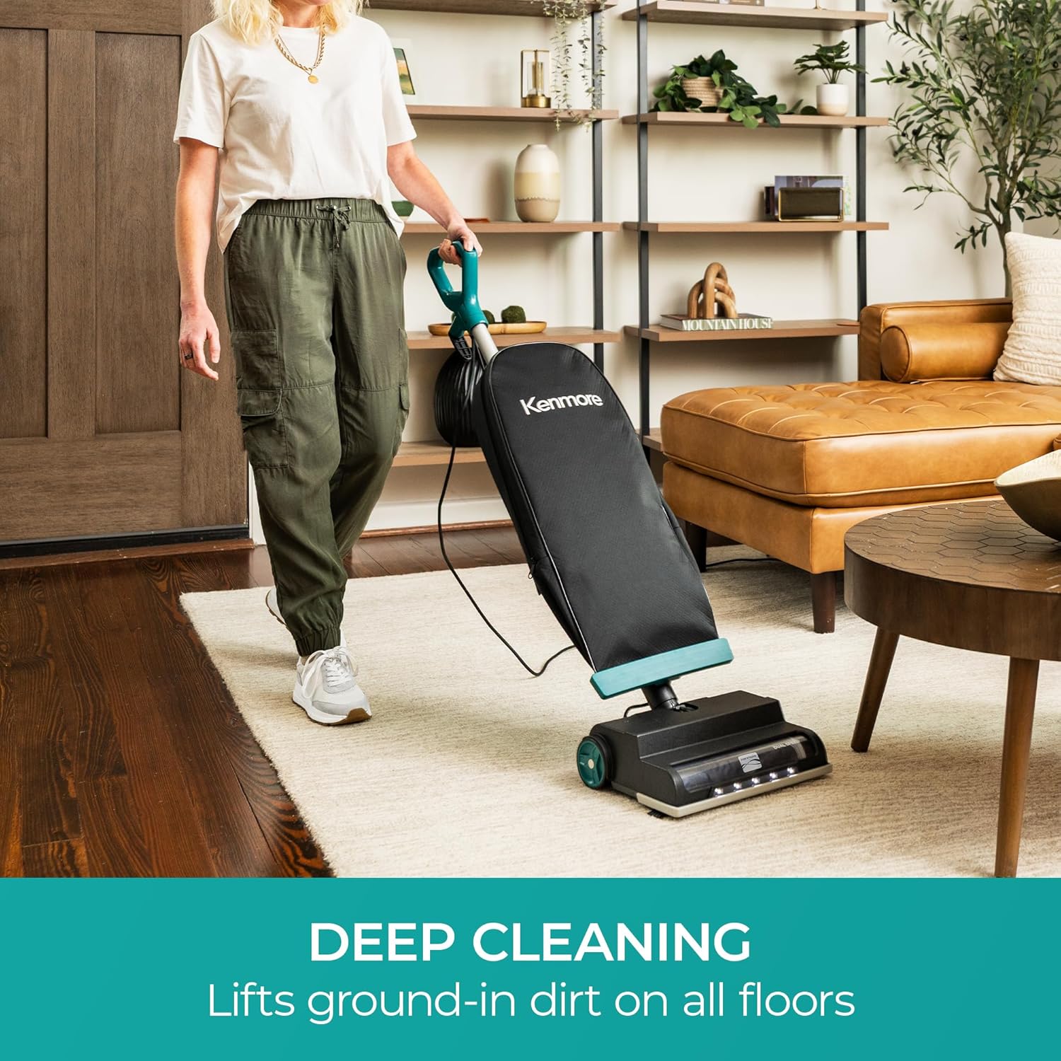 Kenmore BU1001 B200 Series Commercial Vacuum Cleaner Lightweight 14L Capacity Bagged Upright Vac