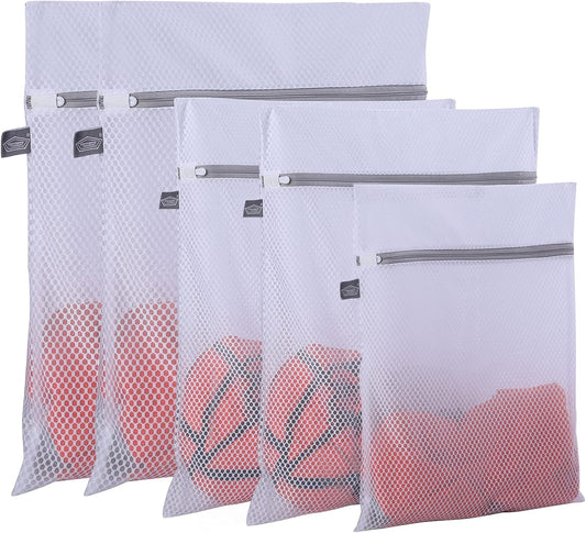 Kimmama Laundry Bags Mesh Wash Bag, Lingerie Bags for Washing Delicates, Net Washer Sack with