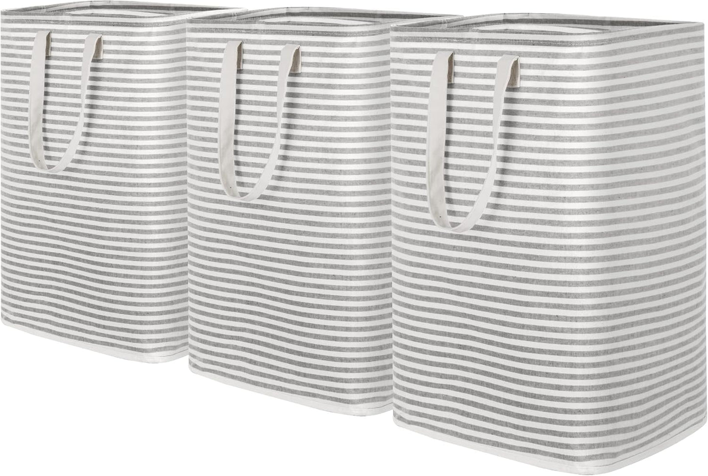 Lifewit 3 Pack Laundry Hamper Large Collapsible Laundry Baskets, Freestanding Waterproof Clothes