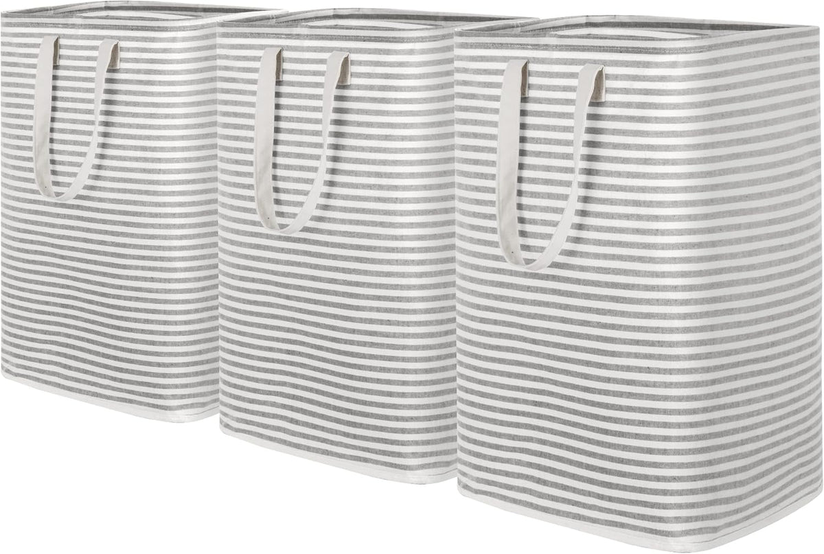 Lifewit 3 Pack Laundry Hamper Large Collapsible Laundry Baskets, Freestanding Waterproof Clothes