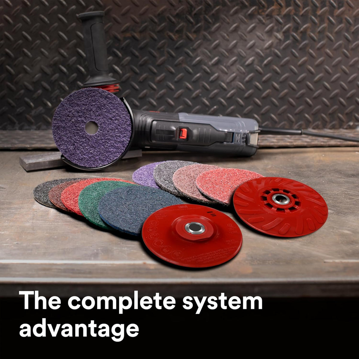 3M Electric Angle Grinder, 11130, VS, 4.5-5 in Slide Switch, 13-Amp, 120V, for Cutting, Grinding