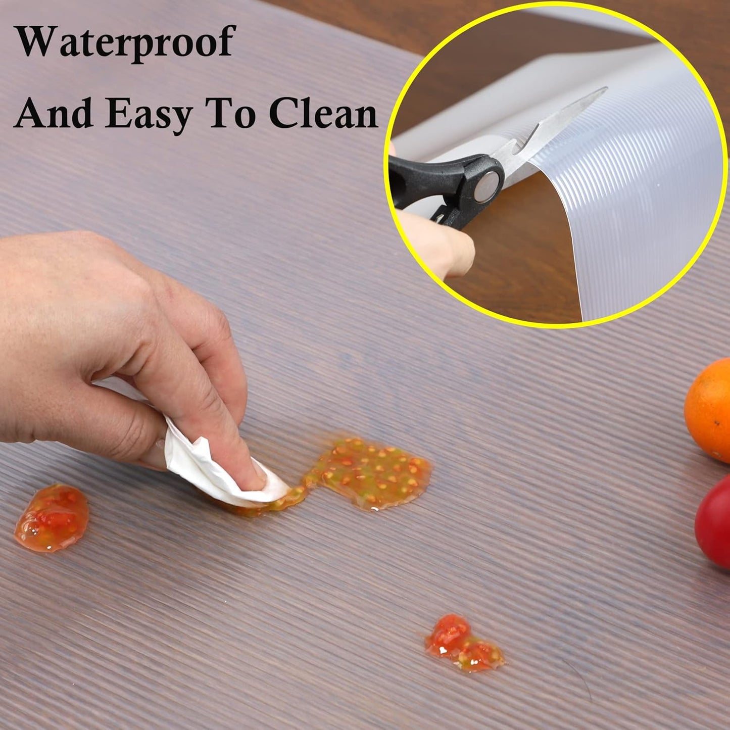Shelf Liners for Kitchen Cabinets Non Adhesive Cabinet Drawer Liners Non Slip Waterproof 15 Inch