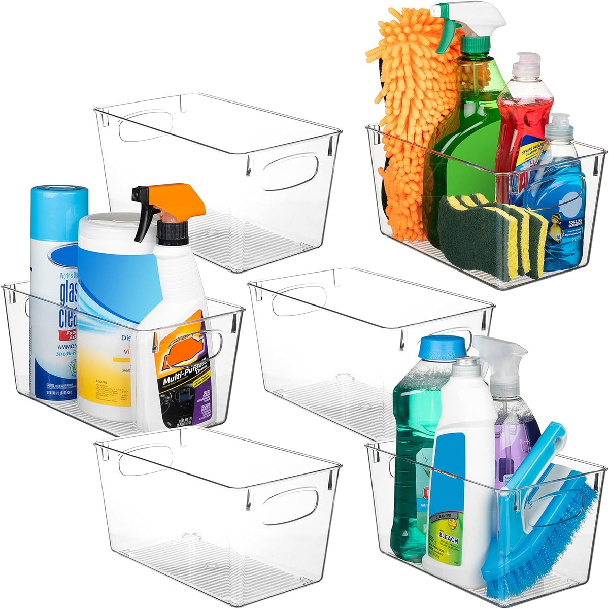 ClearSpace Clear Plastic Storage Bins – Perfect Kitchen Organization and Storage or Pantry Storage