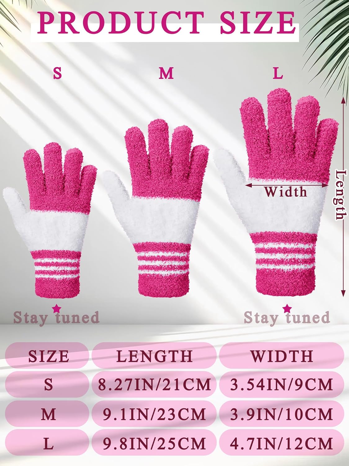 Patelai 3 Pairs Microfiber Plant Dusting Gloves Leaf Cleaning Gloves for Indoor Plants, Blinds