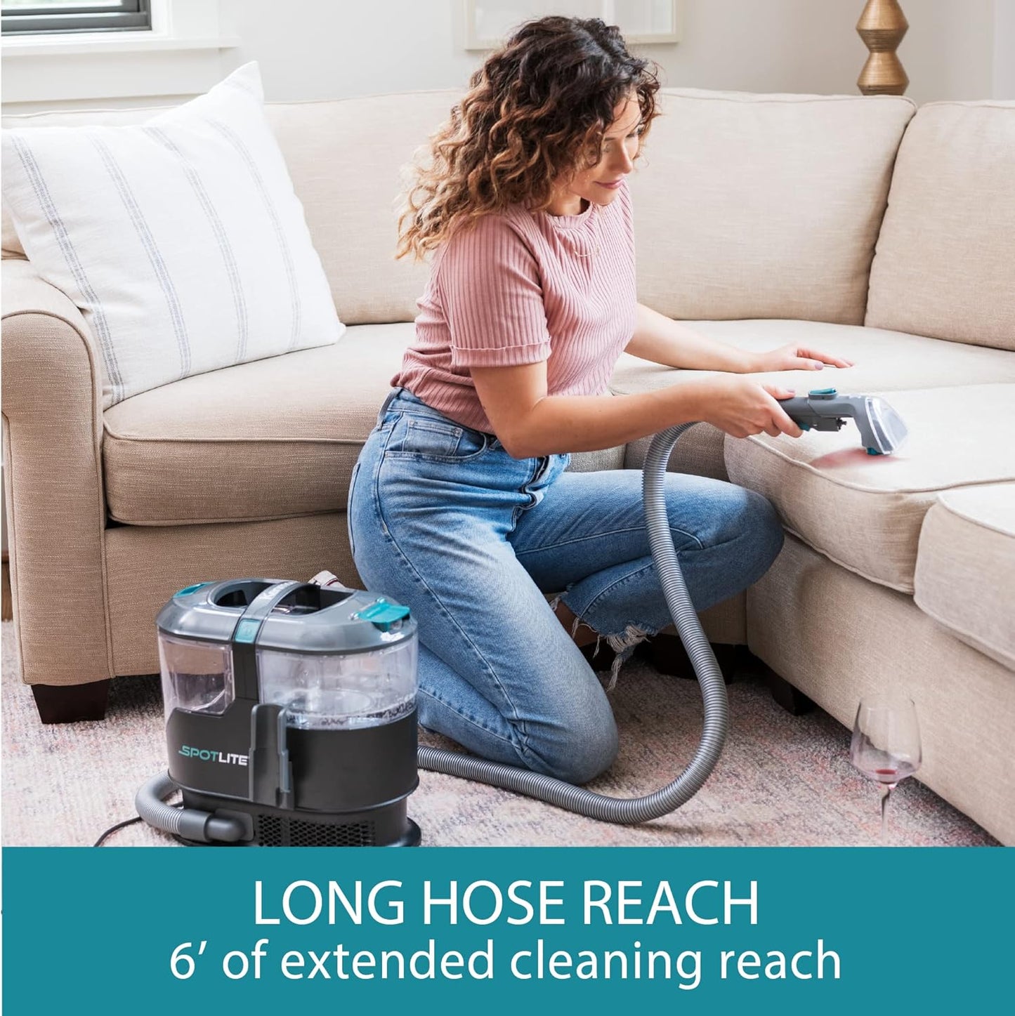 Kenmore KW2001 SpotLite Portable Carpet Spot Cleaner & Pet Stain Remover, 17Kpa Powerful Suction