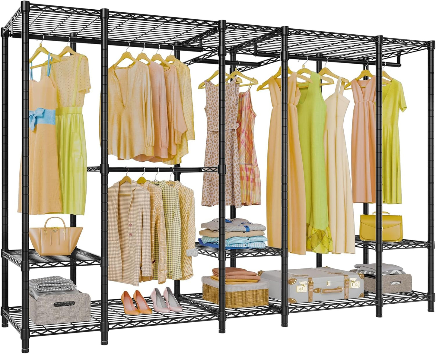 VIPEK V50 Extra Large Portable Closet Rack Bedroom Armoire Freestanding Wardrobe Closet, Heavy Duty