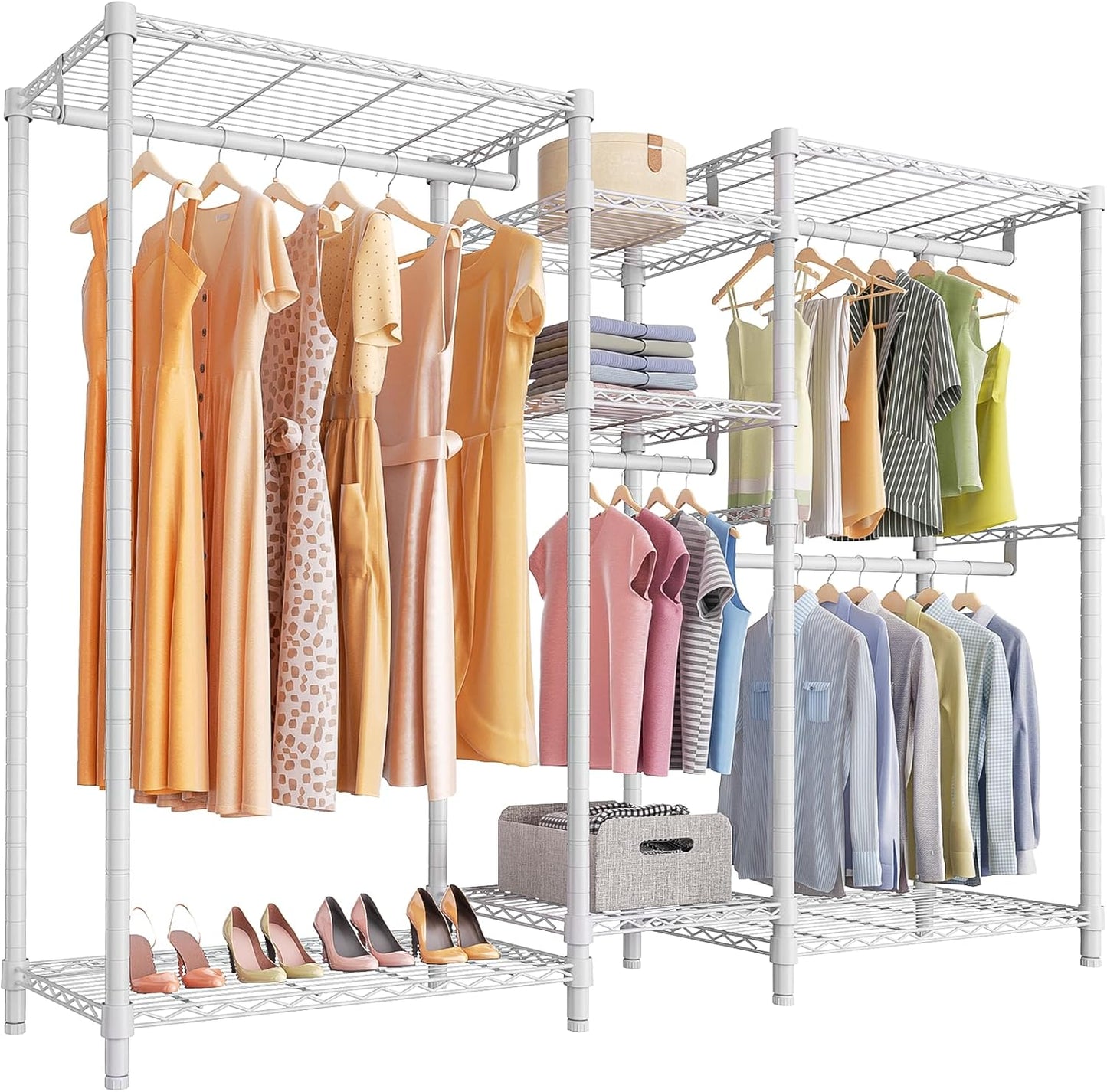 VIPEK Classic V6 Wire Garment Rack 5 Tiers Heavy Duty Clothes Rack for Hanging Clothes, Wardrobe