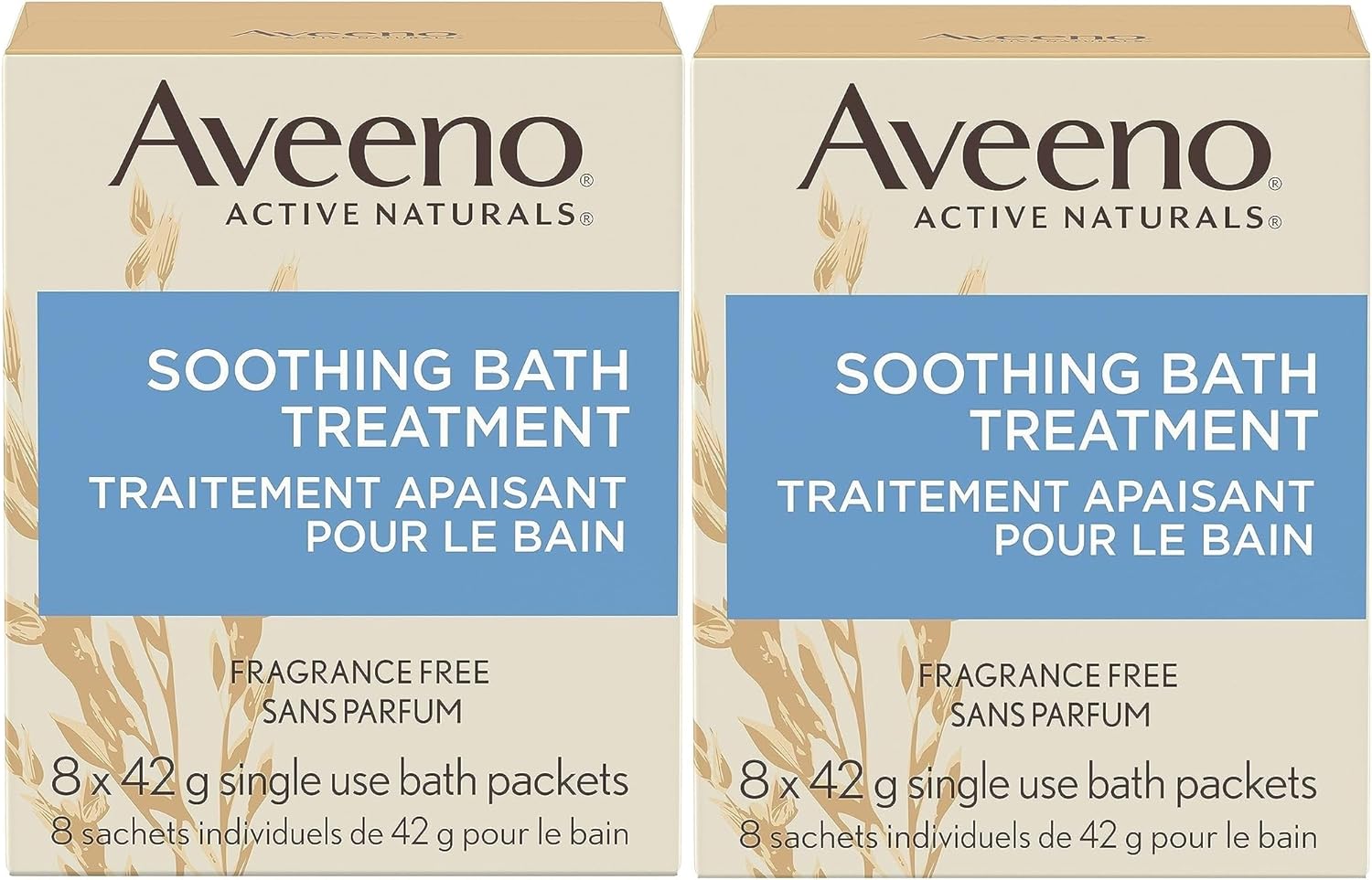 Aveeno Fragrance Free Soothing Bath Treatment, 100% Natural Colloidal Oatmeal, Sensitive Skin Bath