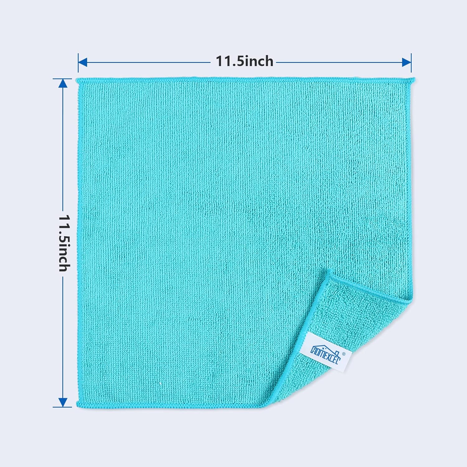 HOMEXCEL Microfiber Cleaning Cloth, 24 Pack Cleaning Rags, Cleaning Towels with 4 Color Assorted