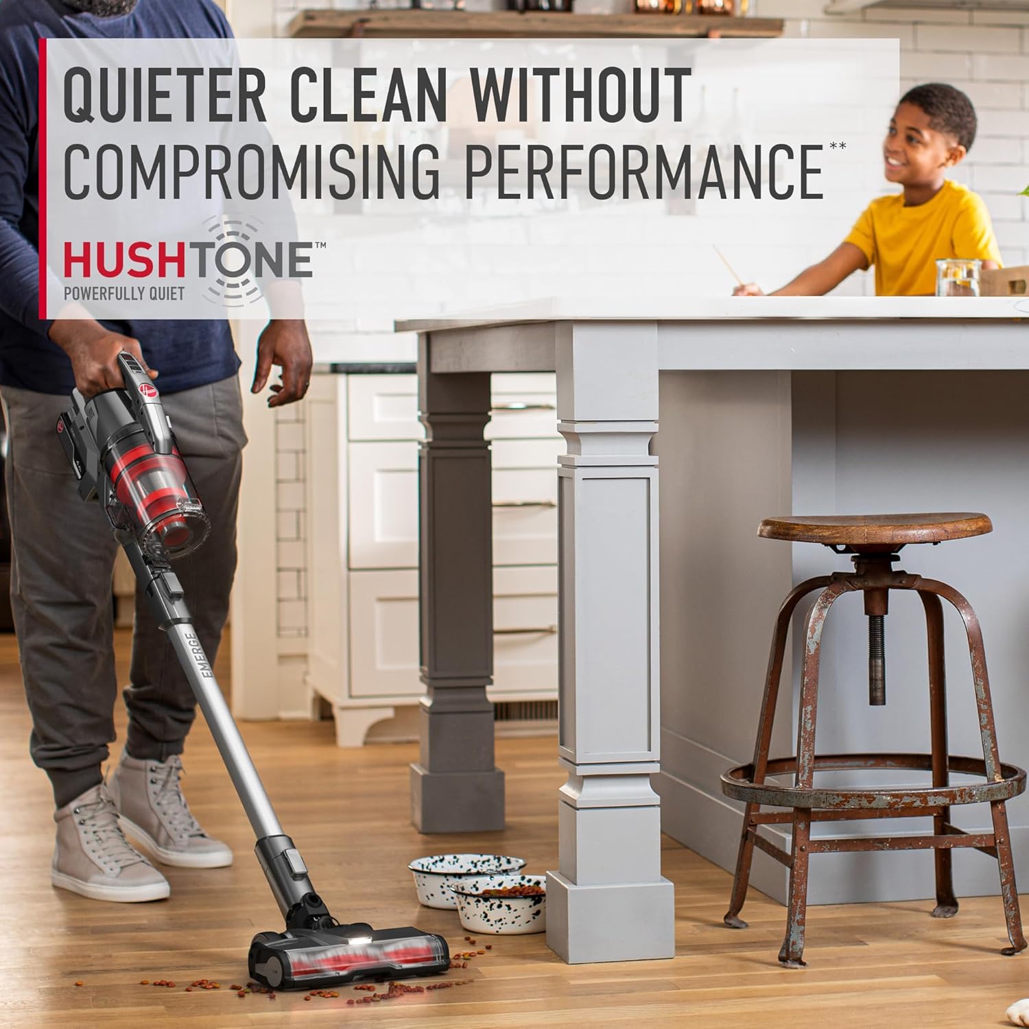 Hoover ONEPWR WindTunnel Emerge Cordless Stick Vacuum Cleaner, Lightweight Stick Vac, Powerful and
