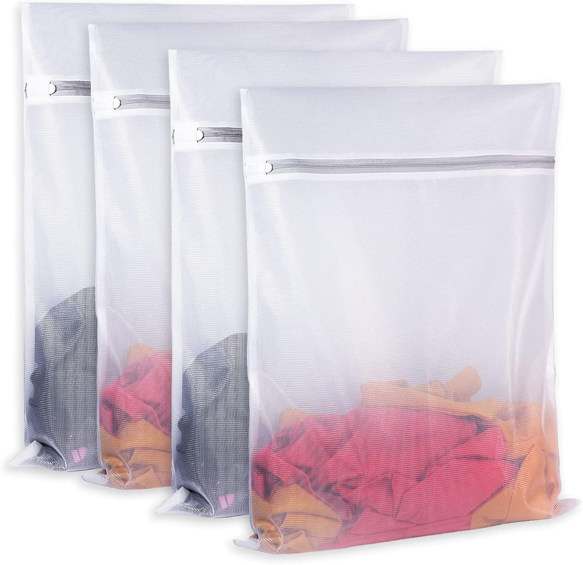 Mesh Laundry Bags,Laundry Bags Mesh Wash Bag for Washing Machine-Supper Zipper Net Laundry