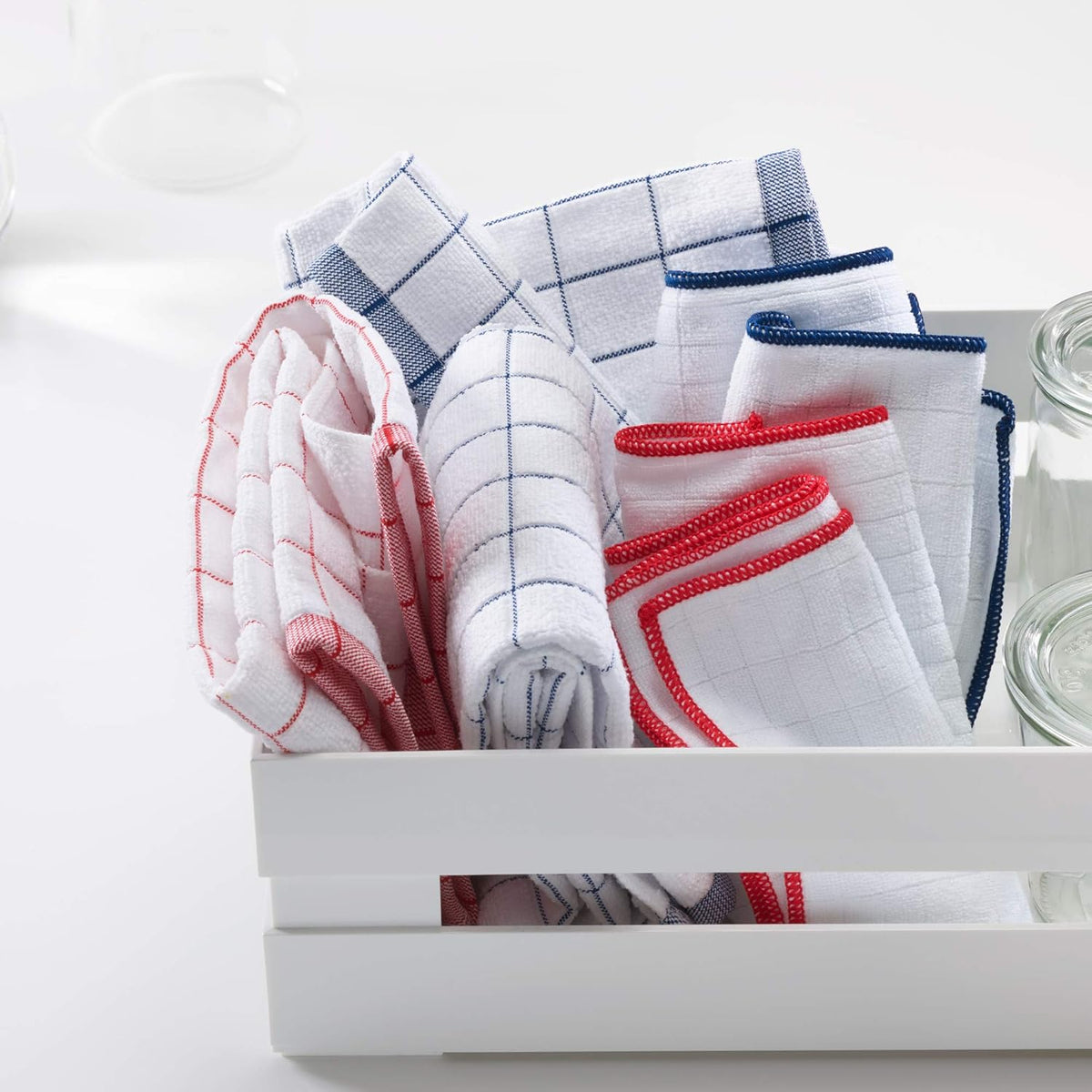 E-Cloth Wash & Wipe Dish Cloth, Microfiber Cleaning Cloth Reusable Paper Towel Alternative Cloths