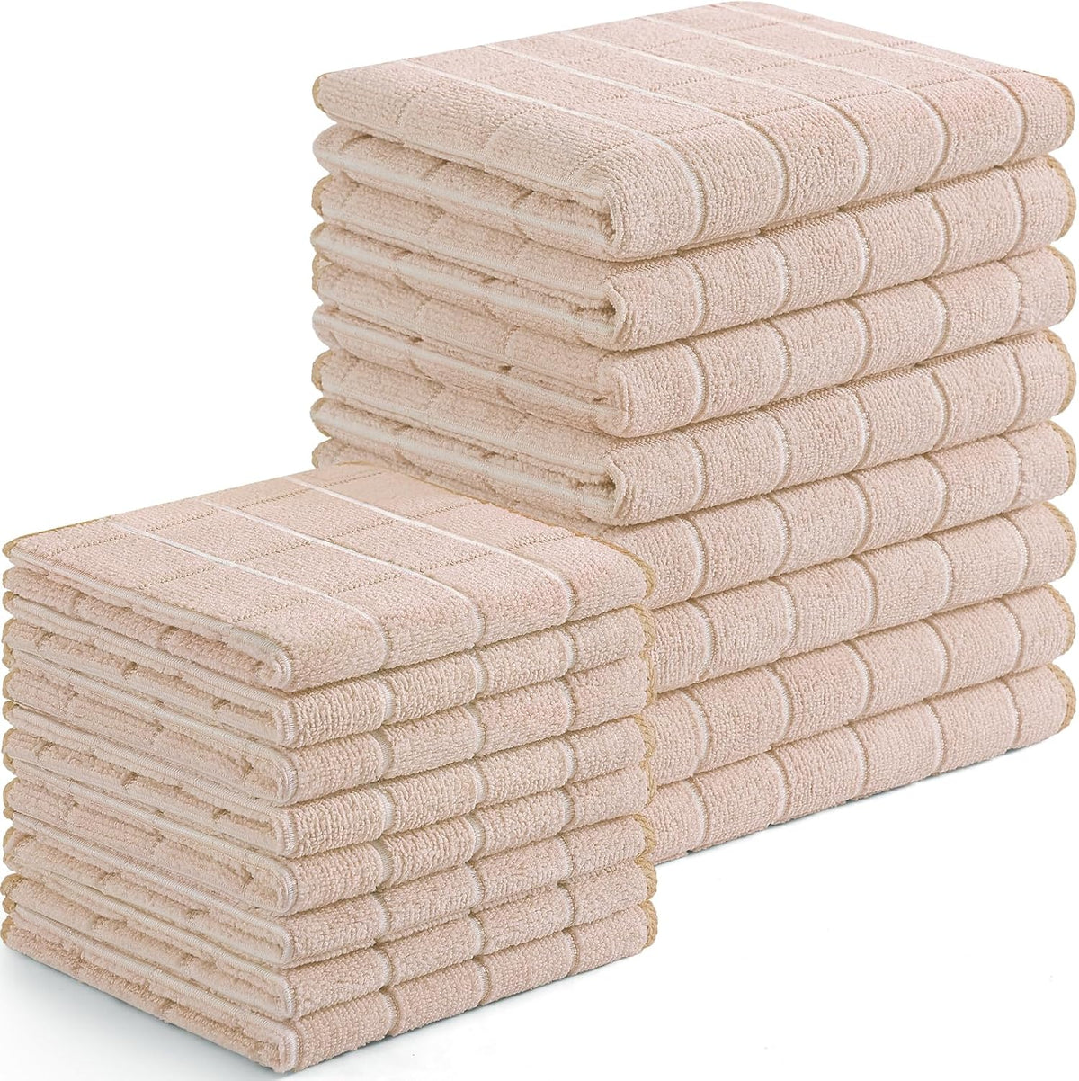 Homaxy Microfiber Kitchen Towels and Dishcloths Set, 16 Pack Soft and Absorbent Dish Hand Towels