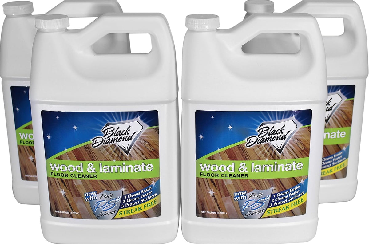 Black Diamond Stoneworks Wood & Laminate Floor Cleaner- Ready to Use Non-Toxic No-Rinse Formula