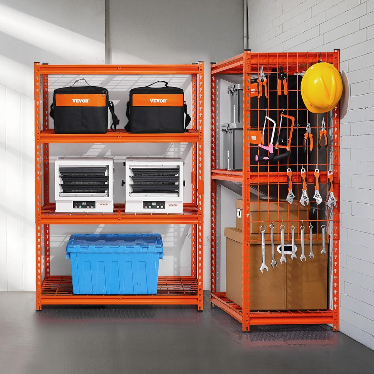 VEVOR Storage Shelves, 2400 lbs, 4 Tier Heavy Duty Garage Shelving, 20" D x 40" W x 60" H