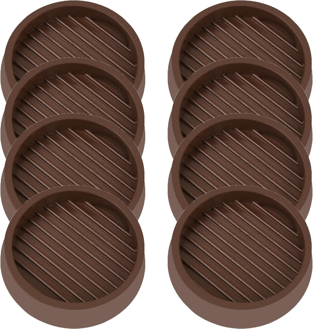 3X3 Round Rubber Caster Cups, Non Slip Furniture Pads, Anti-Slip Gripper, Anti Skid Furniture Feet