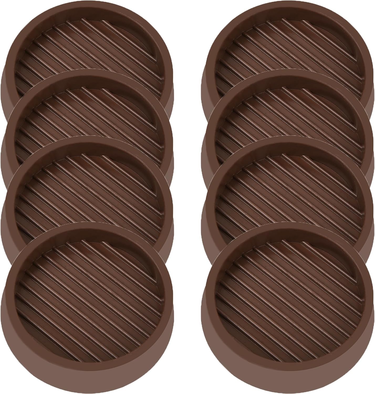 4X4 Round Rubber Caster Cups, Non Slip Furniture Pads, Anti-Slip Gripper, Anti Skid Furniture Feet
