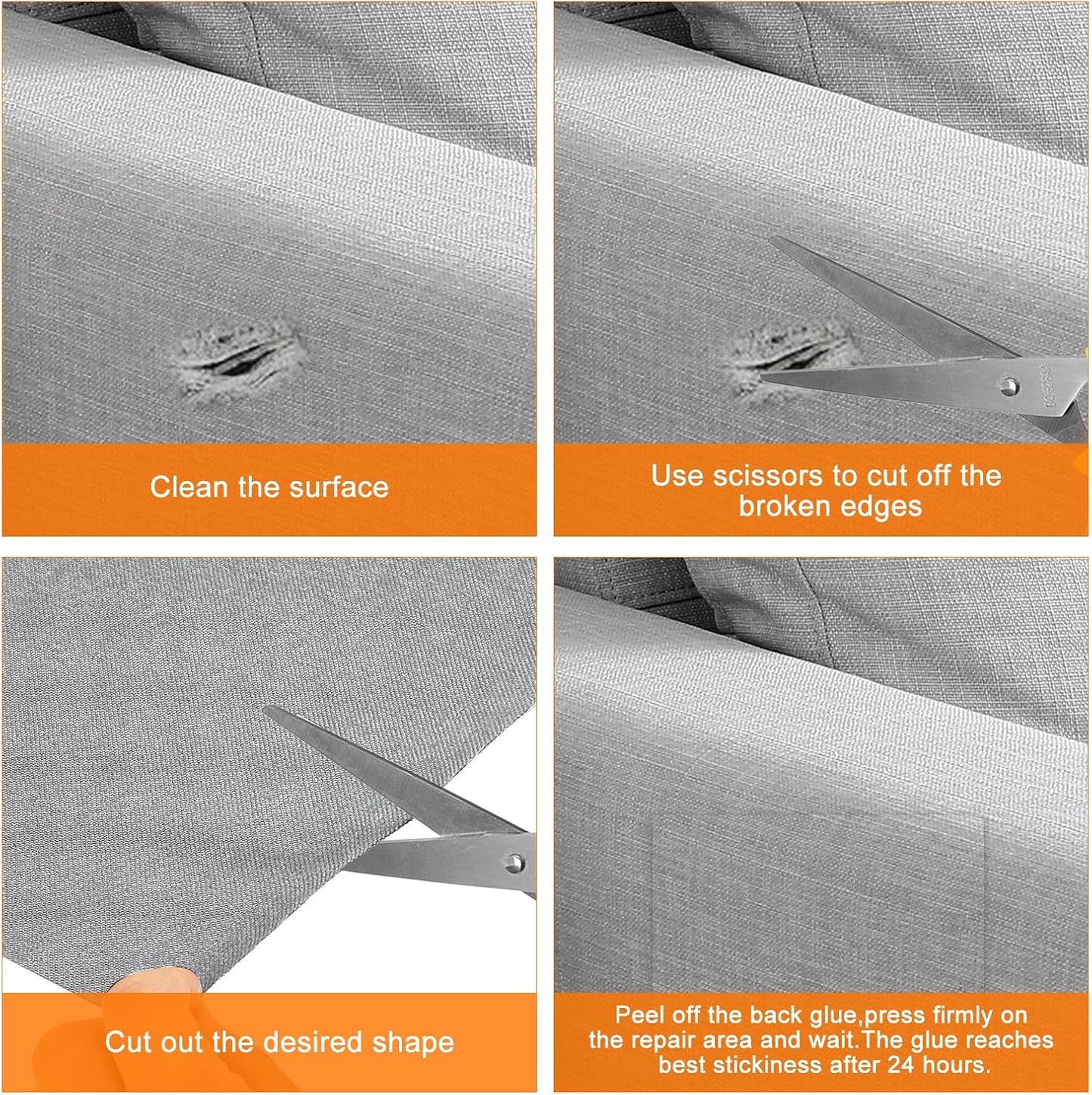 Repair Patches Repair Tape Self-Adhesive DIY Repair Patch Linen Gear Patch for Sofa, Furniture