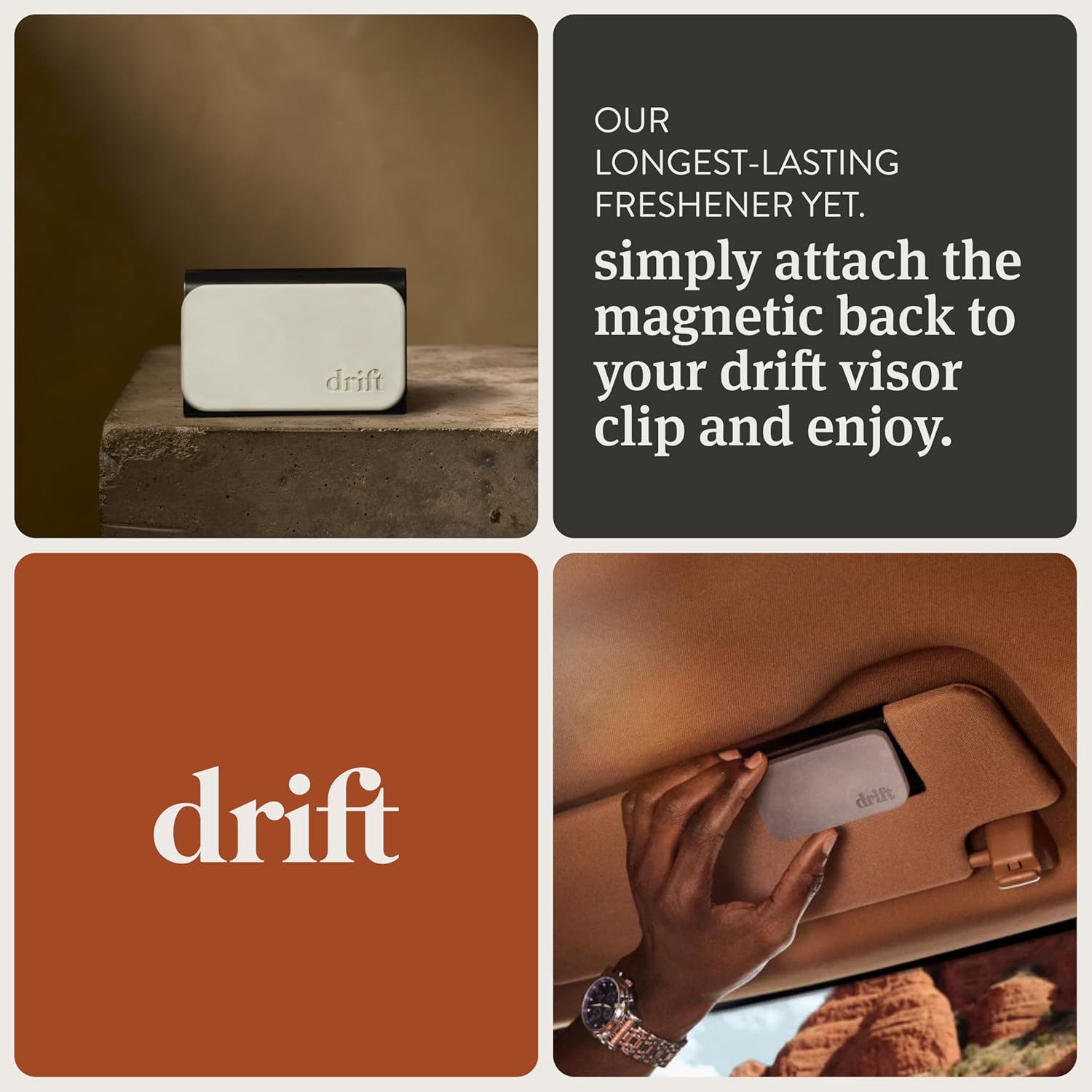 Drift Car Air Freshener - Stone Air Freshener Car Odor Eliminator - Long Lasting Scent - Auto