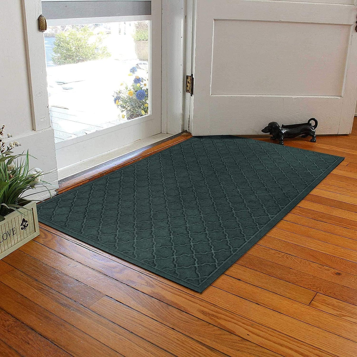 WaterHog Heavy Duty Doorway Mat, 4' x 6', Made in USA, Durable & Skid-Resistant Entryway Mat