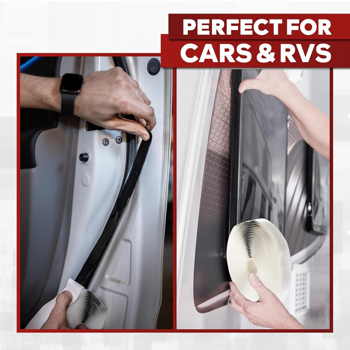XFasten Butyl Tape RV Black, 3/4 in x 45 Ft, 1/8 in Thick EDPM Rubber Sealant Tape - Roof Patching