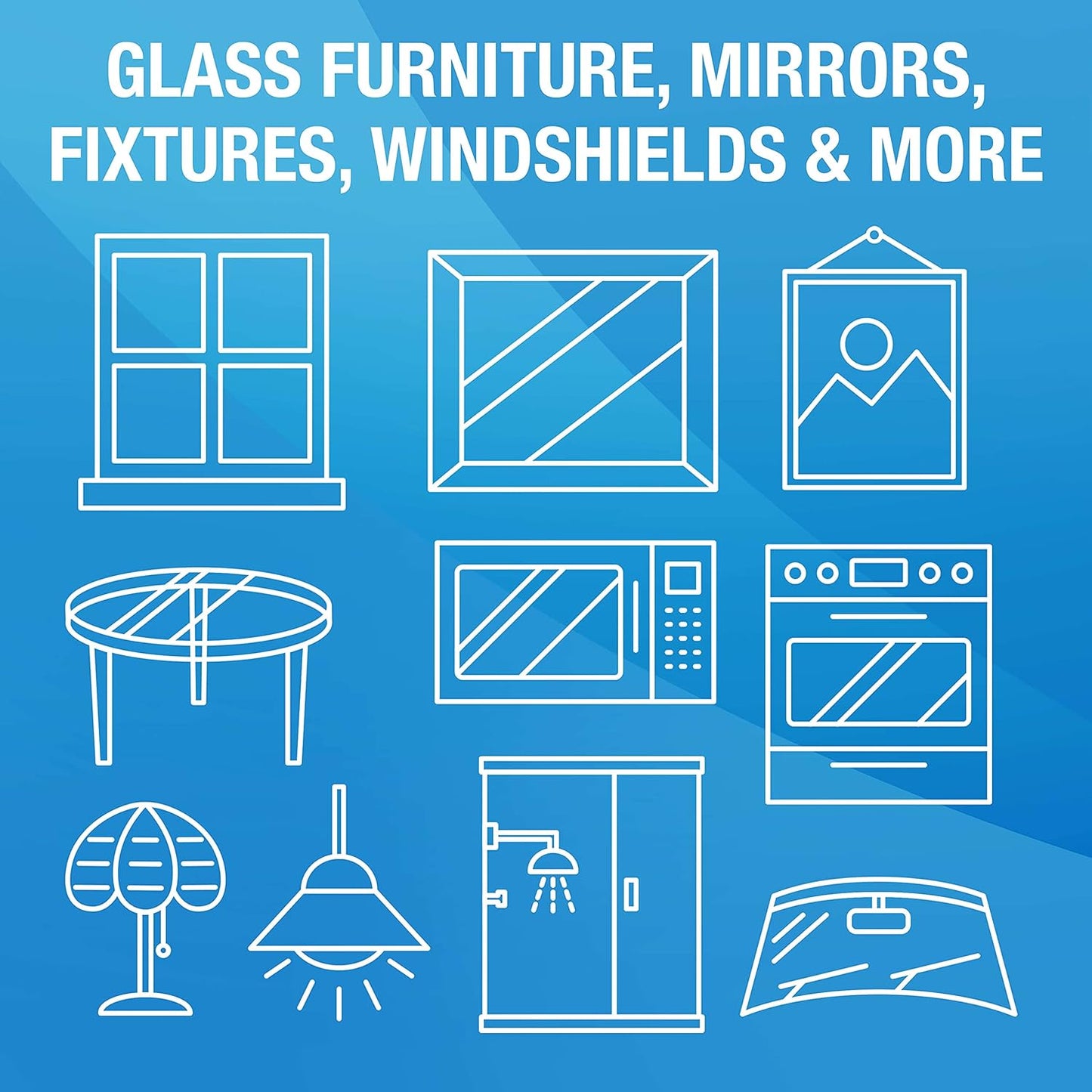 MiracleWipes for Glass, Disposable and Streak Free Cleaning Wipes for Mirrors, Windows, Kitchen