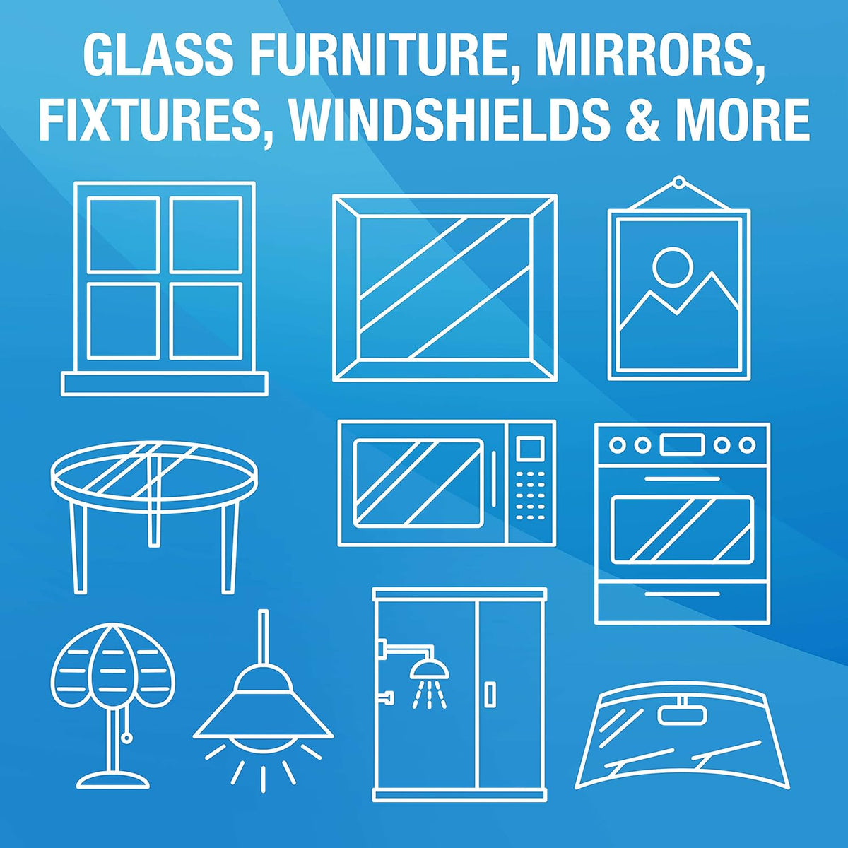 MiracleWipes for Glass, Disposable and Streak Free Cleaning Wipes for Mirrors, Windows, Kitchen