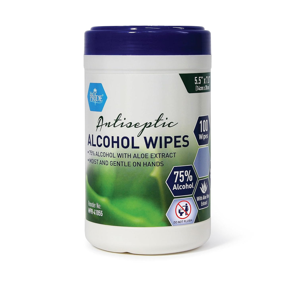 MED PRIDE Alcohol Based Disinfectant Wipes, 100 Pack, with Aloe Vera, Wipes with Alcohol for