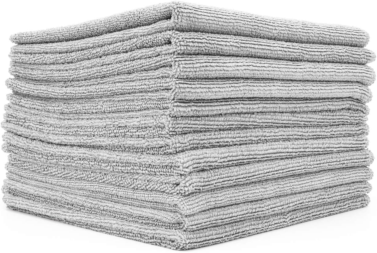 The Rag Company - All-Purpose Microfiber Terry Cleaning Towels - Commercial Grade, Highly