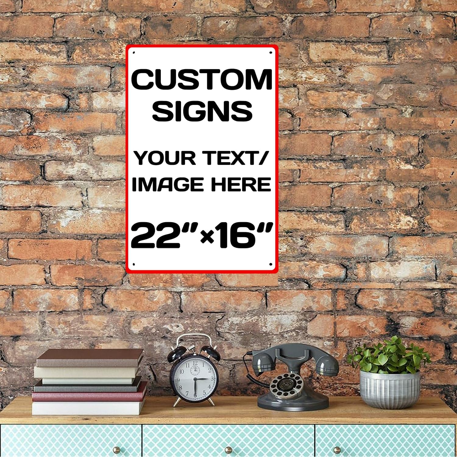Custom Sign, Personalized Metal Signs,Aluminum Weatherproof Metal Sign Multiple Sizes Custom