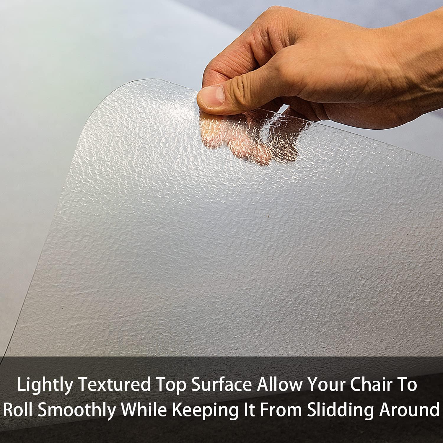 Chair Mat for Hardwood Floor, 53”x 45” Office Chair Mat, Floor Mat for Office Chair, Clear Desk