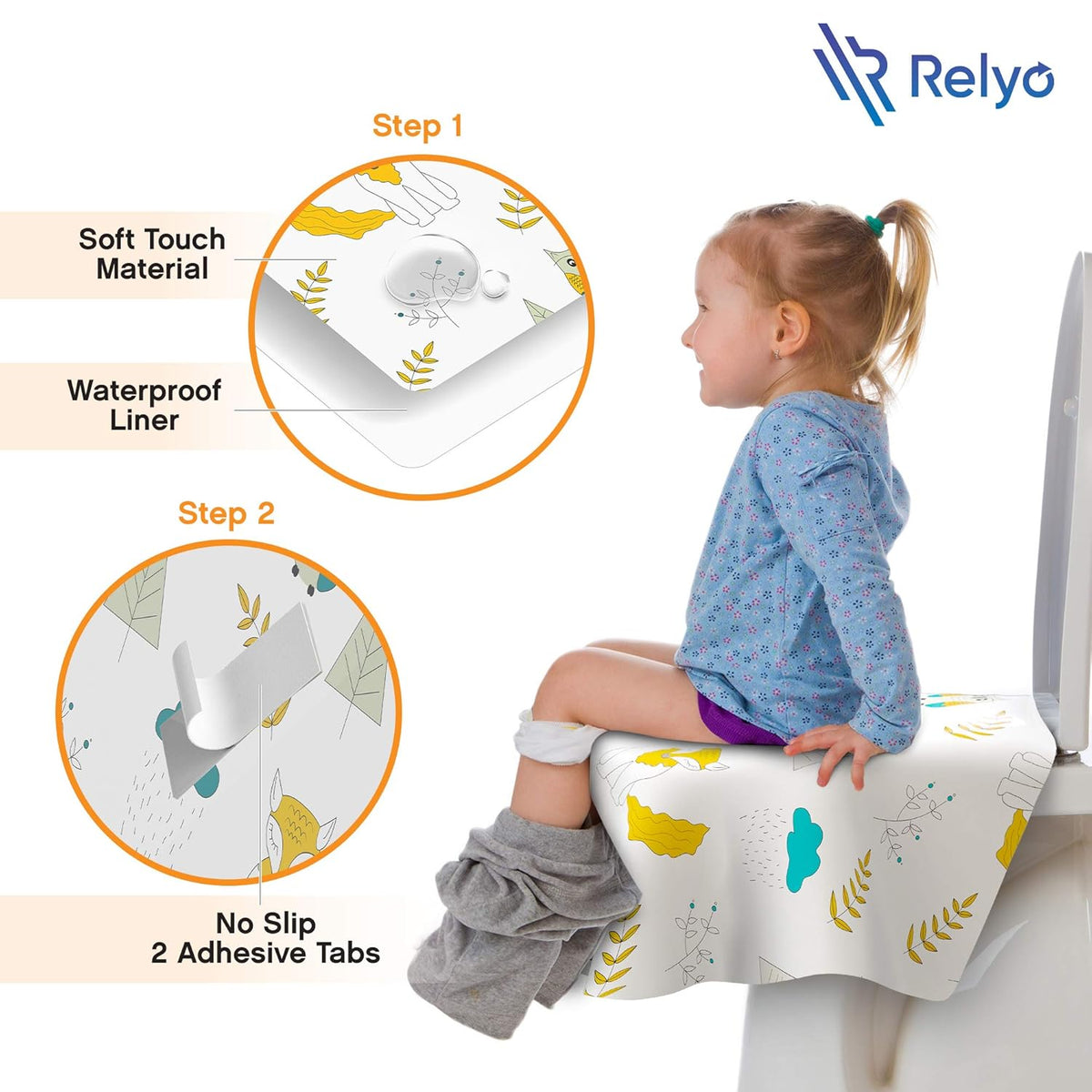 Toilet Seat Covers Disposable - 20 Pack - Waterproof, Ideal for Kids and Adults – Extra Large
