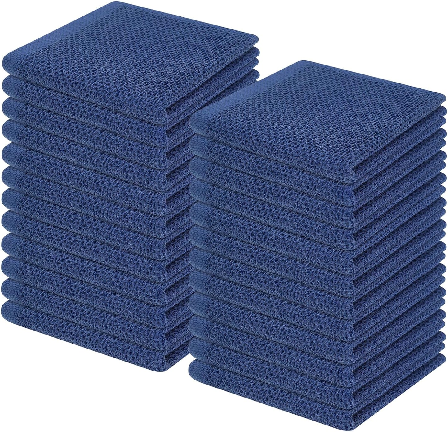 Homaxy 100% Cotton Waffle Weave Kitchen Dish Cloths, Ultra Soft Absorbent Quick Drying Dish Towels