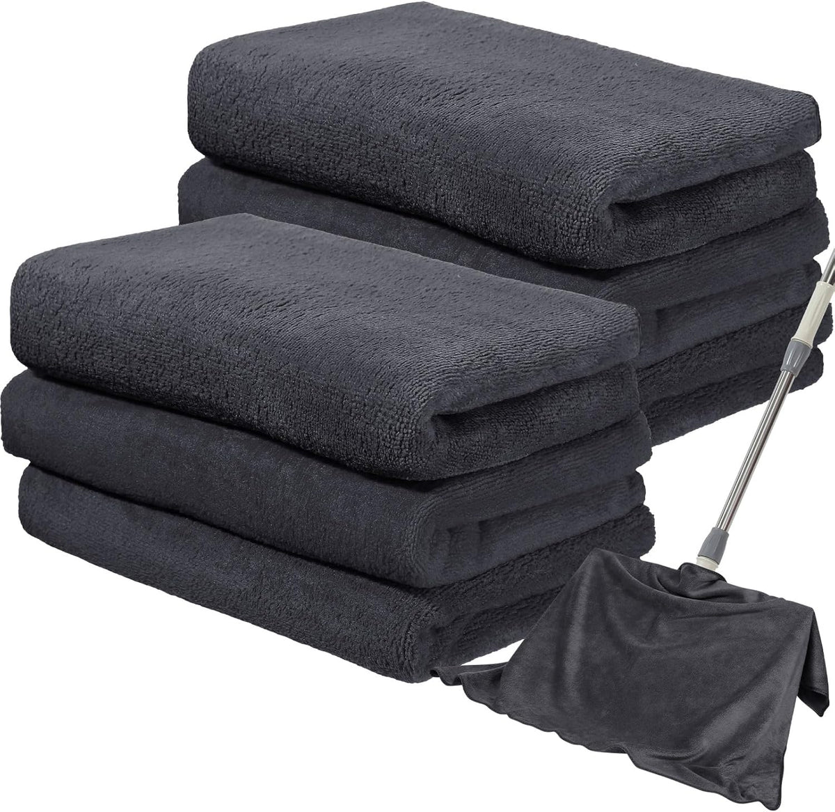 Newwiee 6 Pcs Extra Large Microfiber Cleaning Cloth 30" x 20" Washable Reusable Microfiber Towel