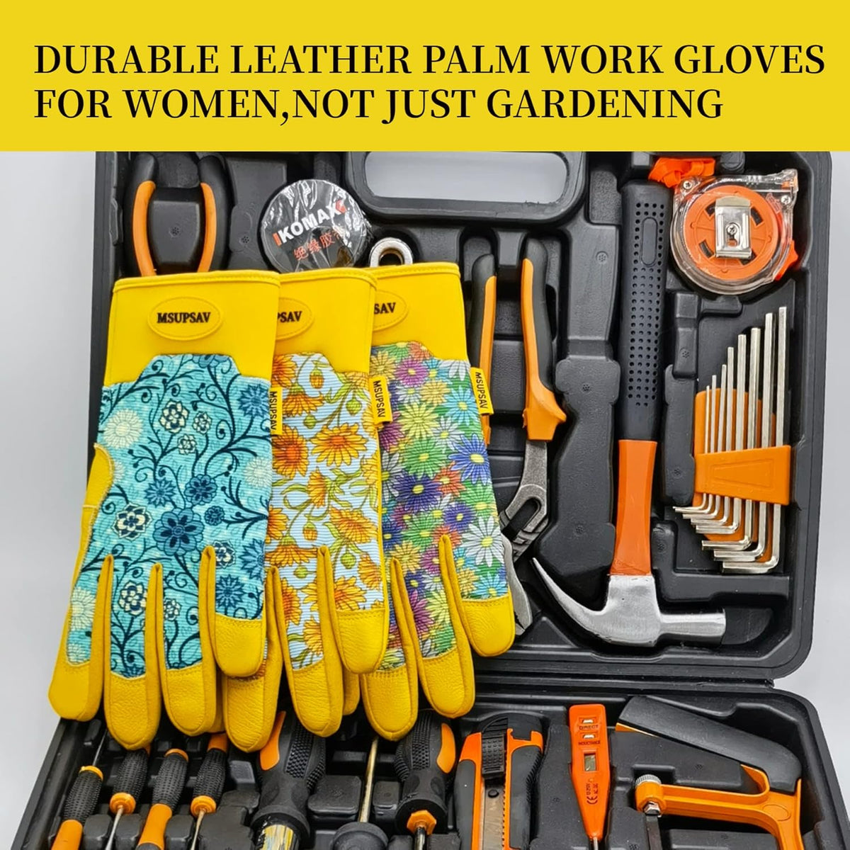Thorn Proof&Puncture Resistant Gardening Gloves with Grip,Garden Gloves for Women, Leather Work