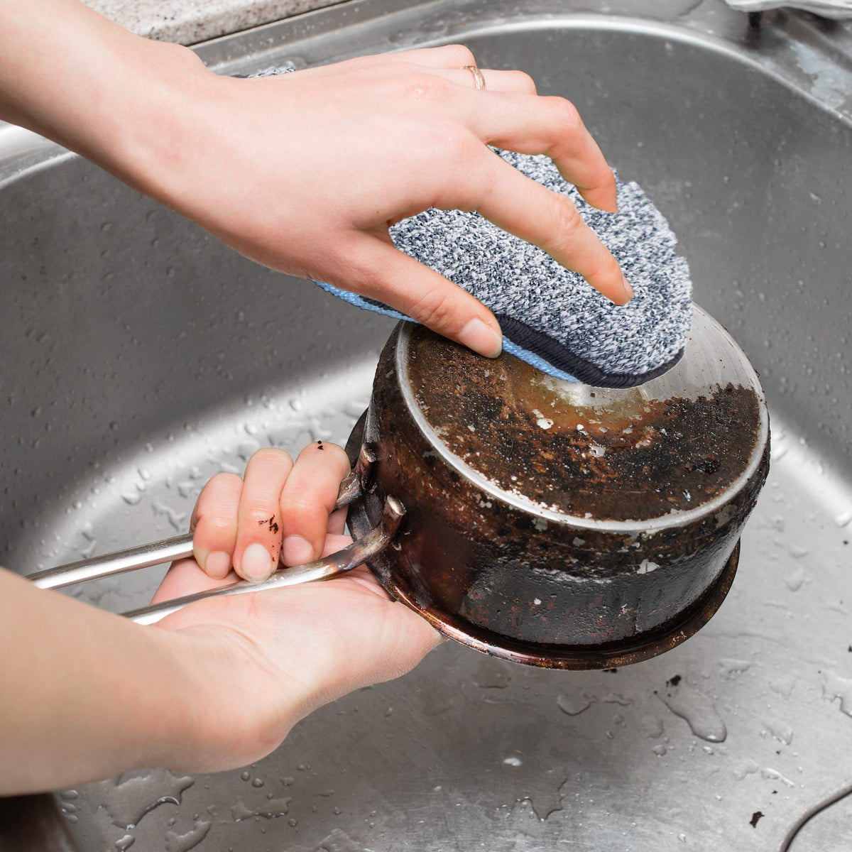 Multi-Purpose Sponges Kitchen By Scrub-it - Non-Scratch Microfiber sponges for Cleaning, Along with